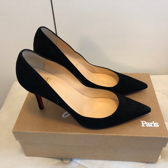Christian Louboutin Shoes - Christian Louboutin APOSTROPHY 85 Suede Pumps Heel